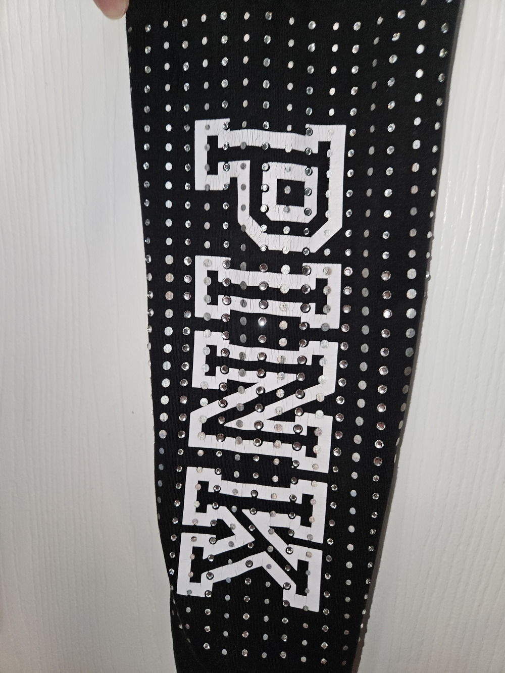 PINK Victoria's Secret Black Logo Leggings - Picture 3 of 6